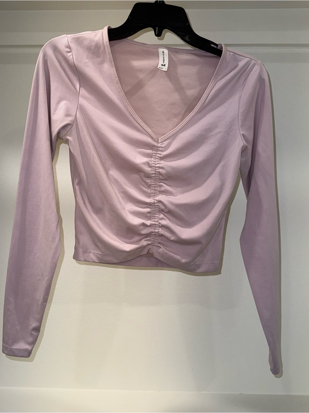 All in motion Flex Shirred Cropped Long Sleeve
